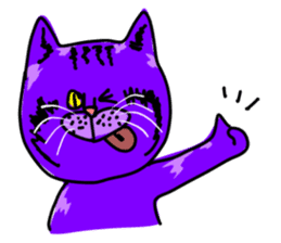 Cat Purple Cat sticker #11842111