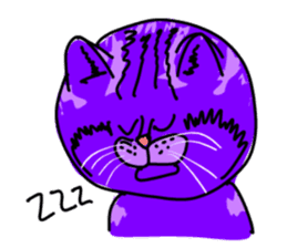 Cat Purple Cat sticker #11842112