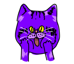 Cat Purple Cat sticker #11842113