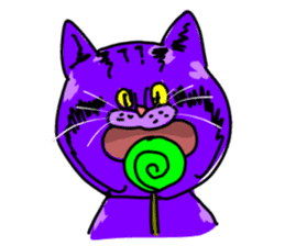 Cat Purple Cat sticker #11842114