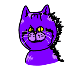 Cat Purple Cat sticker #11842115