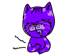 Cat Purple Cat sticker #11842117