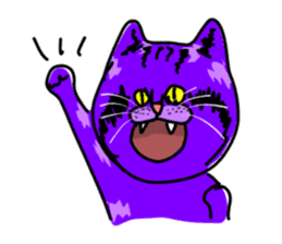 Cat Purple Cat sticker #11842120