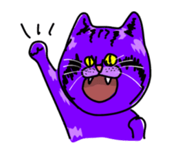 Cat Purple Cat sticker #11842120