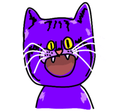 Cat Purple Cat sticker #11842121