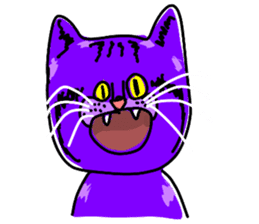 Cat Purple Cat sticker #11842121