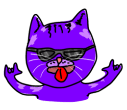 Cat Purple Cat sticker #11842122