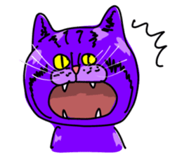 Cat Purple Cat sticker #11842123