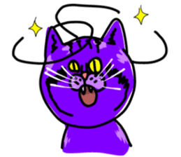 Cat Purple Cat sticker #11842124