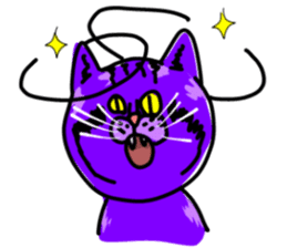 Cat Purple Cat sticker #11842124