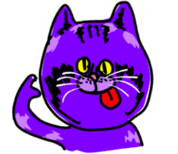 Cat Purple Cat sticker #11842126