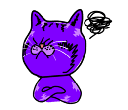 Cat Purple Cat sticker #11842127