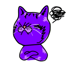 Cat Purple Cat sticker #11842127