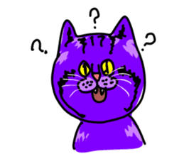 Cat Purple Cat sticker #11842131