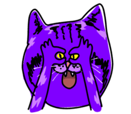 Cat Purple Cat sticker #11842132