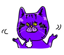 Cat Purple Cat sticker #11842133