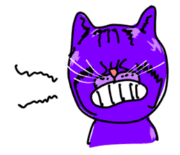 Cat Purple Cat sticker #11842136
