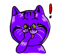 Cat Purple Cat sticker #11842139
