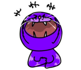 Cat Purple Cat sticker #11842142