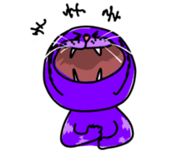 Cat Purple Cat sticker #11842142