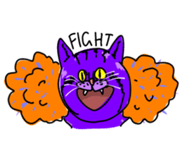 Cat Purple Cat sticker #11842143