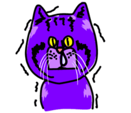 Cat Purple Cat sticker #11842145