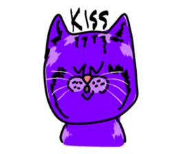 Cat Purple Cat sticker #11842146