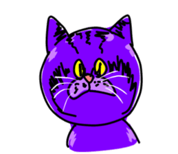 Cat Purple Cat sticker #11842147