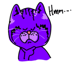 Cat Purple Cat sticker #11842149