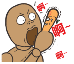 puppet and forefinger sticker #11843030