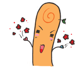 puppet and forefinger sticker #11843038