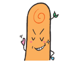 puppet and forefinger sticker #11843045