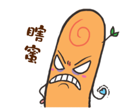 puppet and forefinger sticker #11843056