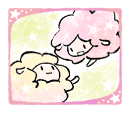 Pastel sheep sticker #11843381