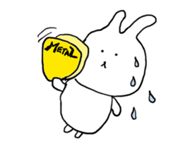 Rabbit of the bandsman sticker #11843486