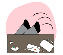 Cute gentleman with mustache sticker #11843913