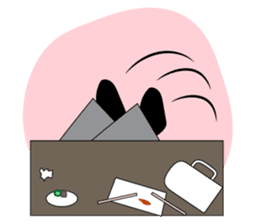 Cute gentleman with mustache sticker #11843913