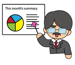 Cute gentleman with mustache sticker #11843928