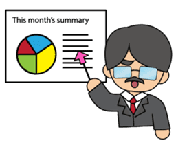 Cute gentleman with mustache sticker #11843928