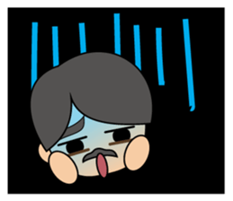 Cute gentleman with mustache sticker #11843940