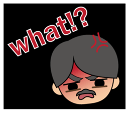 Cute gentleman with mustache sticker #11843941