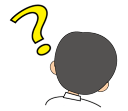 Cute gentleman with mustache sticker #11843945