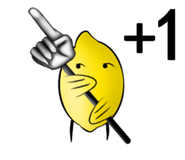 white ball rabbit family-lemon bird sticker #11843956