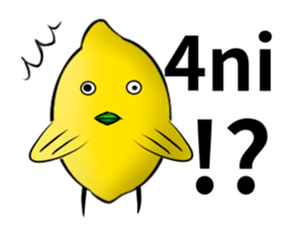 white ball rabbit family-lemon bird sticker #11843966