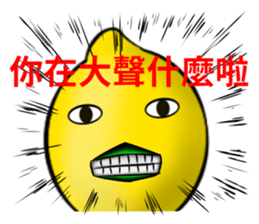 white ball rabbit family-lemon bird sticker #11843971