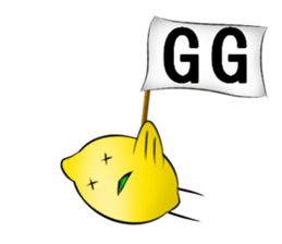 white ball rabbit family-lemon bird sticker #11843978