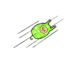 Micchi the moving euglena sticker #11844154