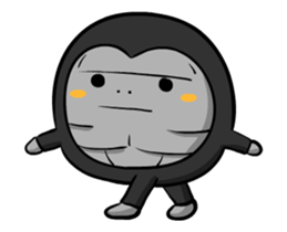 Moves gorilla sticker #11844284