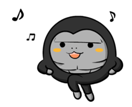Moves gorilla sticker #11844288