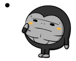 Moves gorilla sticker #11844291